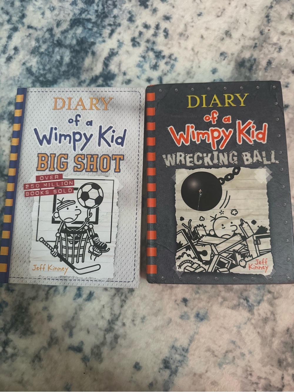 Diary of a Wimpy Kid Big Shot & Wrecking Ball Bundle hard covers